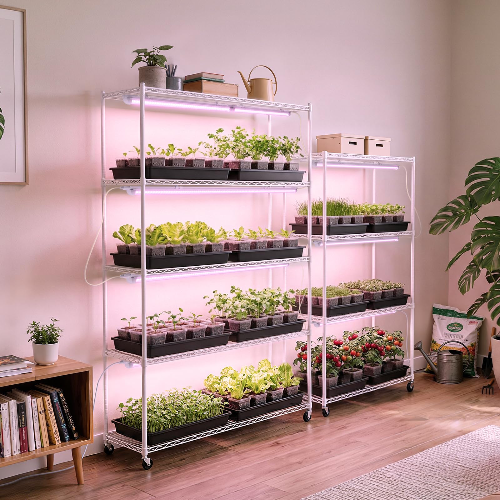Amazon.co.jp: Barrina 4FT T8 植物育成ライト 252W (6 x 42W、1400W