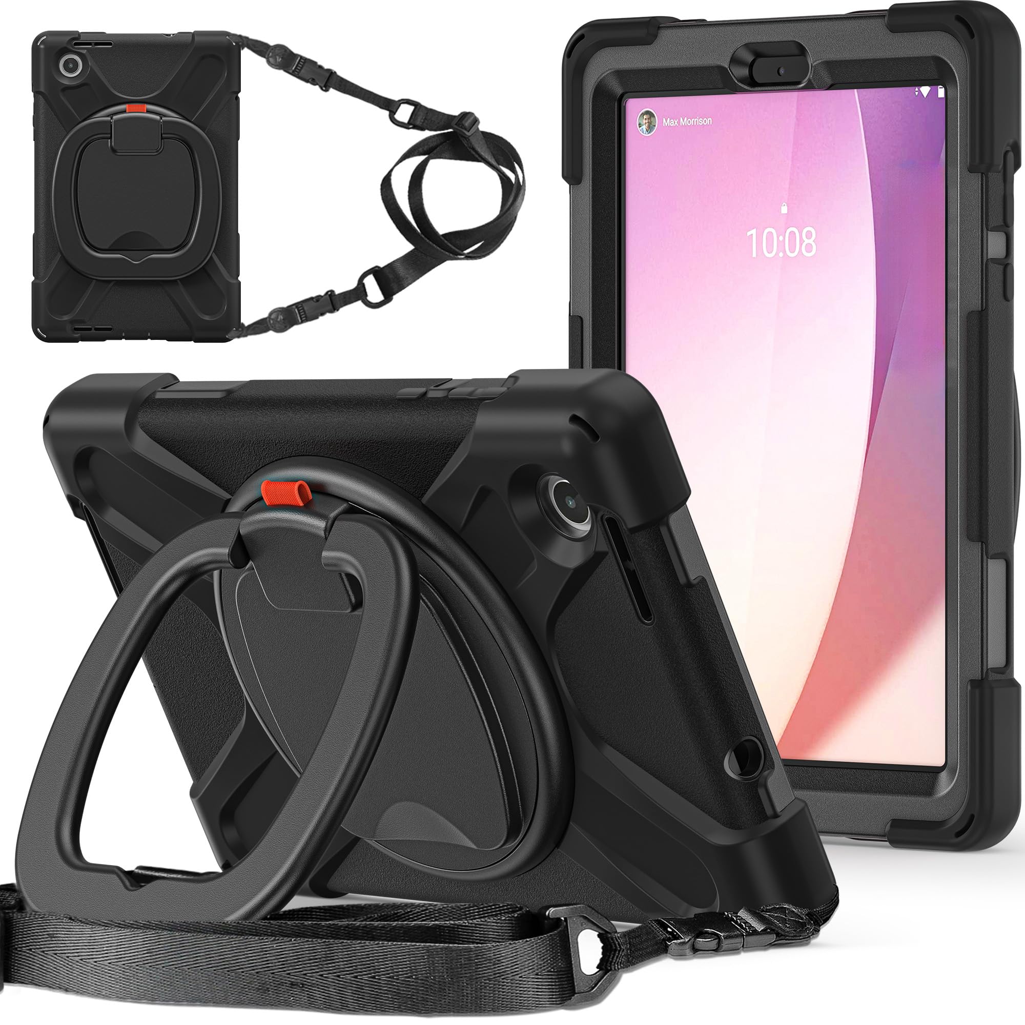 Funda Lenovo Tab M8 4 Gen TB-301FU robusta con protector de pantalla 8