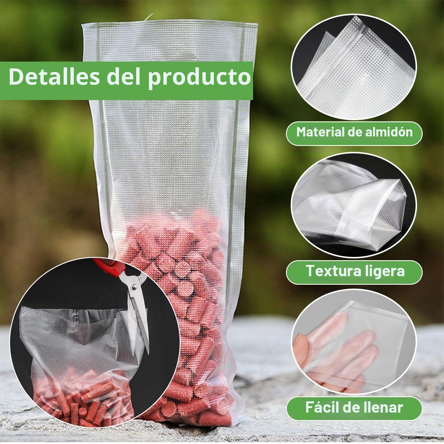 200 Piezas Pesca Carpa Carpfishing Bolsas Pva Bolsa Pva Bolsas+Pva+Carpa Bolsa De Cebo Bolsas Pva Carpfishing Pva Pesca Bolsas de Cebo para Disolver Cebo para Peces, Cebo en Pellets, Cebo para Carpas