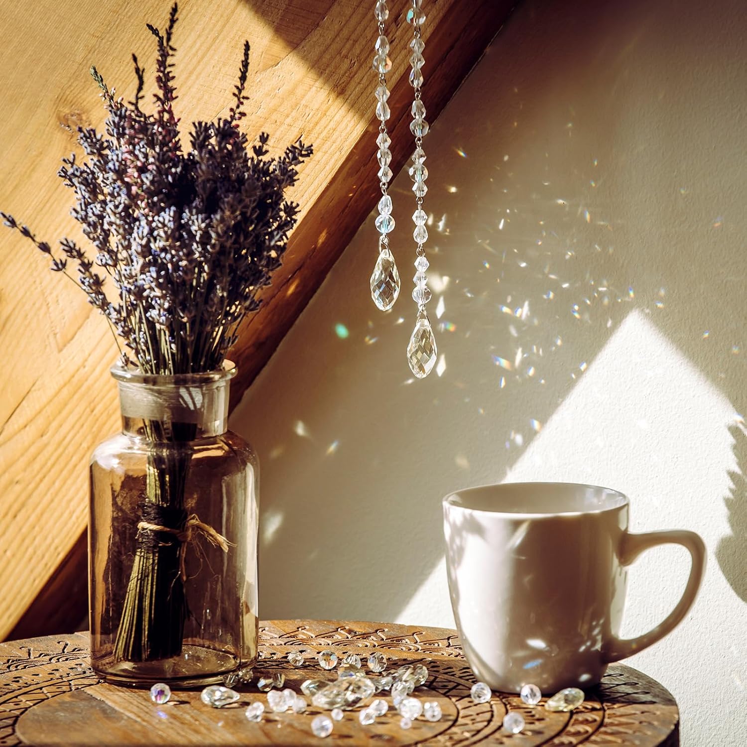 PATIKIL 2 Strands 180-190Pcs Teardrop Crystal Beads, 12x6mm Faceted Teardrop Briolette Horizontal Glass Beads Loose Bead for Bracelet Jewelry Making, Emerald Green - Image 6