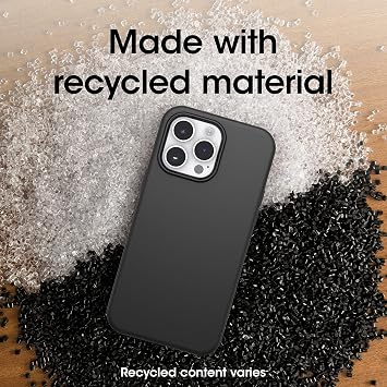 OtterBox iPhone 14 Pro Max Symmetry Series Case - BLACK , ultra-sleek, wireless charging compatible, raised edges protect camera & screen