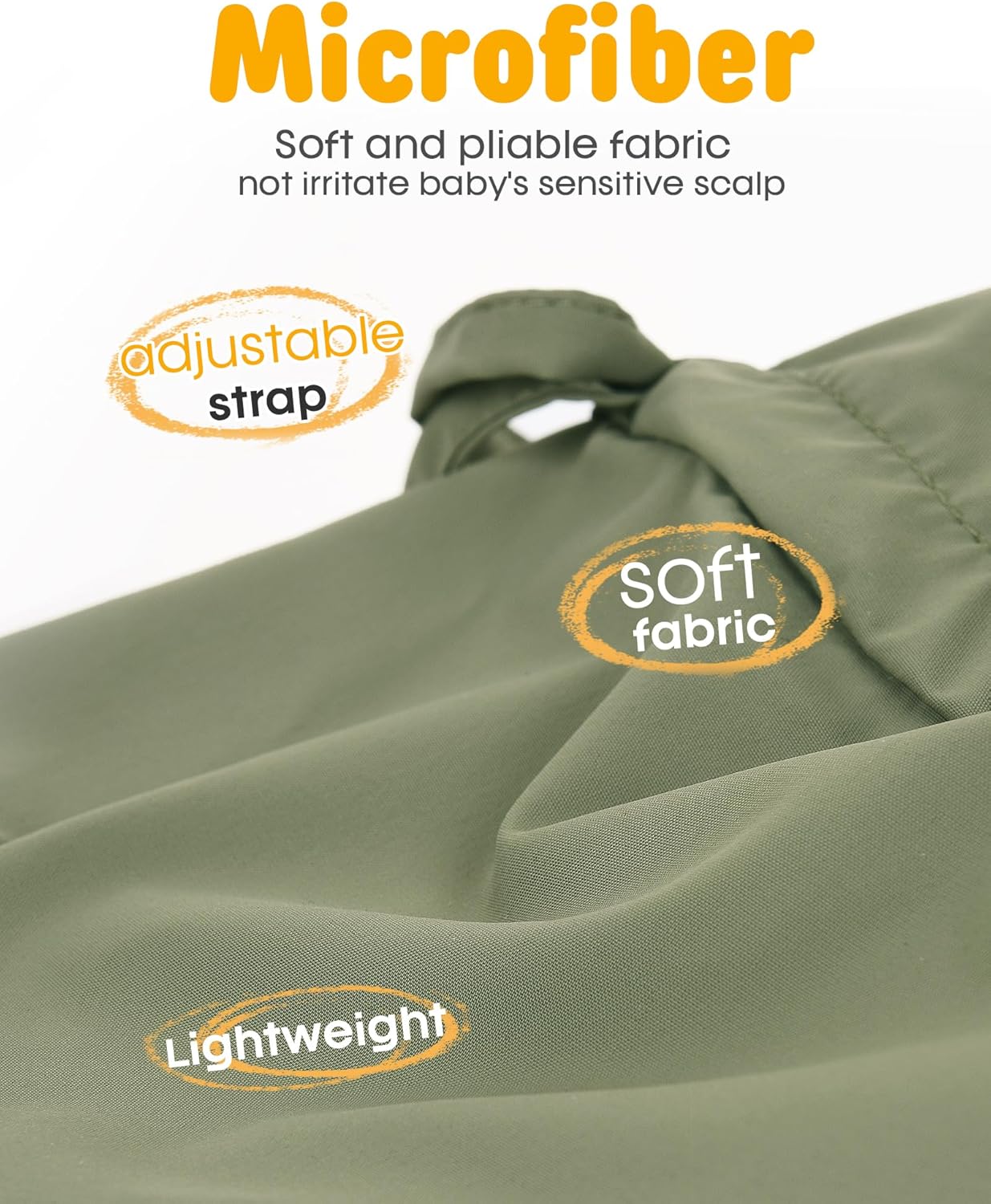 FURTALK Baby Sun Hat Summer Beach Hat UPF 50+ Adjustable Soft Baby Swim Hat with Neck Flap - Image 3