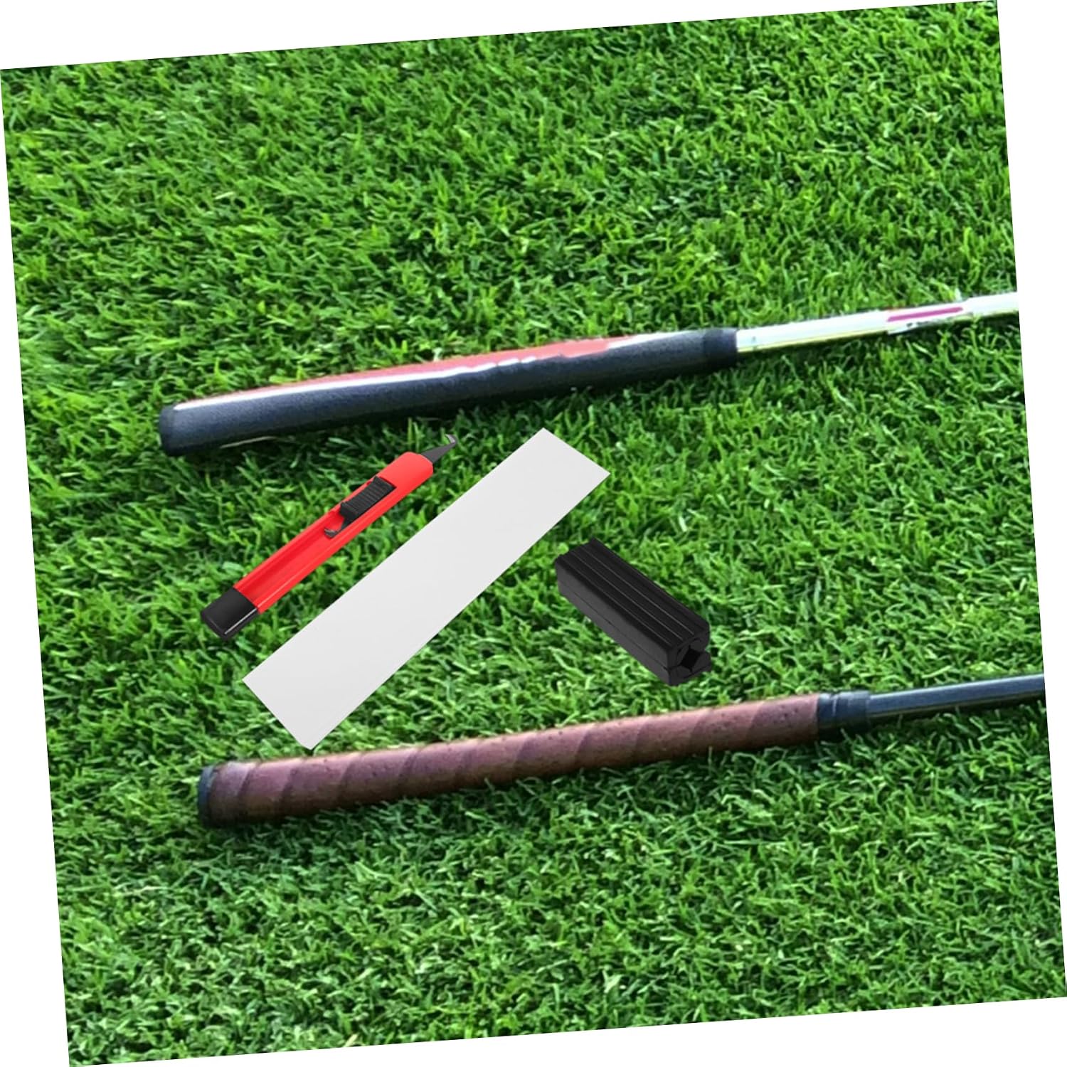 KOMBIUDA Practical Golf Club Grip Replacement Kit with Double-Sided Adhesive Clamps Use Grip Assembly Tools for Club Types Durable and Versatile Golfing Accessories