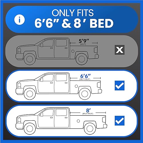 Miniatura 2 de Tyger Auto Guardabarros compatibles con Chevy Silverado 1500 2500 3500HD 2007-2013 (no compatible con 2007 Classic) cama de 6.5 pies y 8 pies,