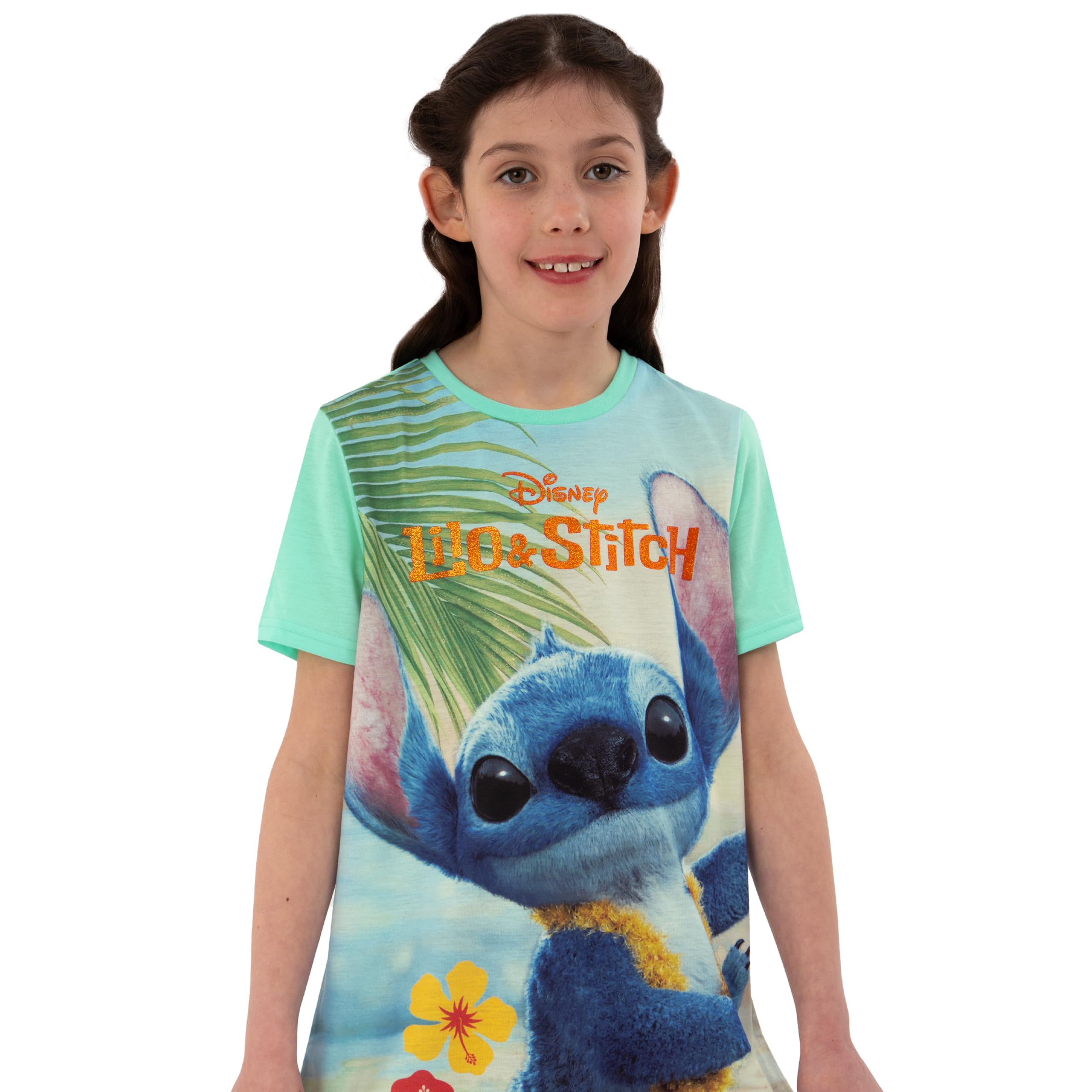Disney Chemise De Nuit Fille Stitch, Chemises De Nuit Fille Manche Courte, Pyjama Lilo Et Stitch