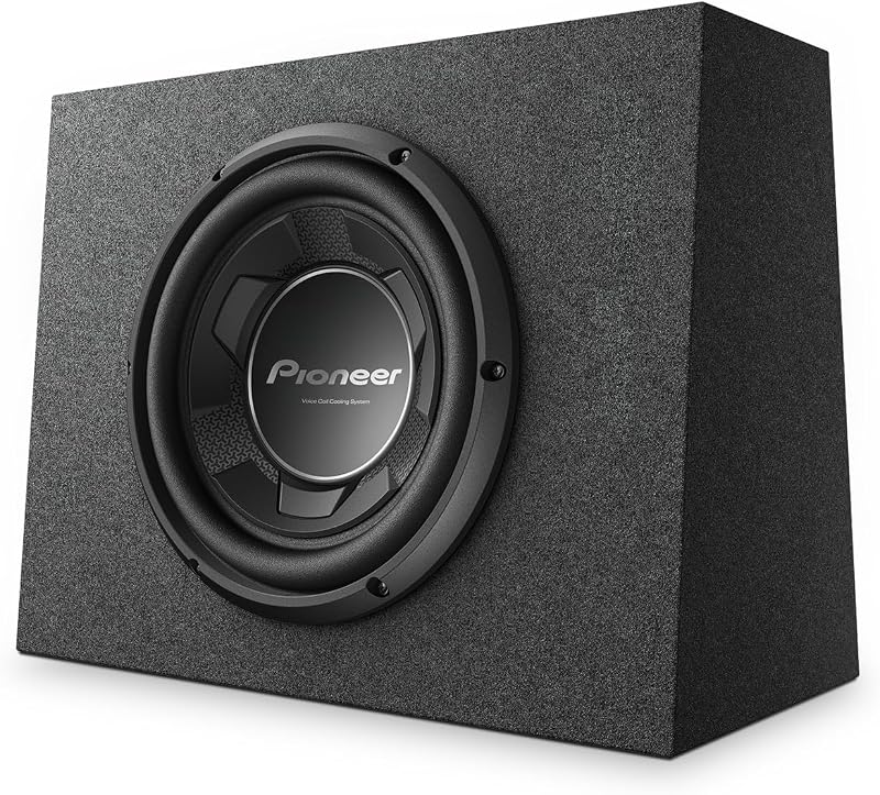 PIONEER TS-WX106B Pre-Loaded 10" Subwoofer with Enclosure 1100W Max | Pre-Loaded, Easy Installation, Enclosure Included