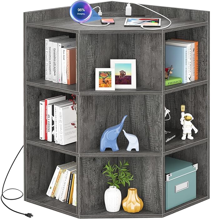 Buy Aheaplus Corner Corner Storage with USB Ports and Outlets