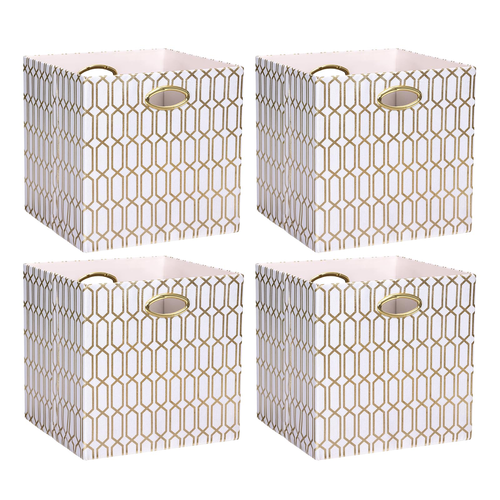 ArcaGuru 13x13x13 Storage Cube Bins, Collapsible Storage Bins Fabric Storage Cubes Organizer Baskets Box Drawers for Shelves, Closet, Wardrobe,