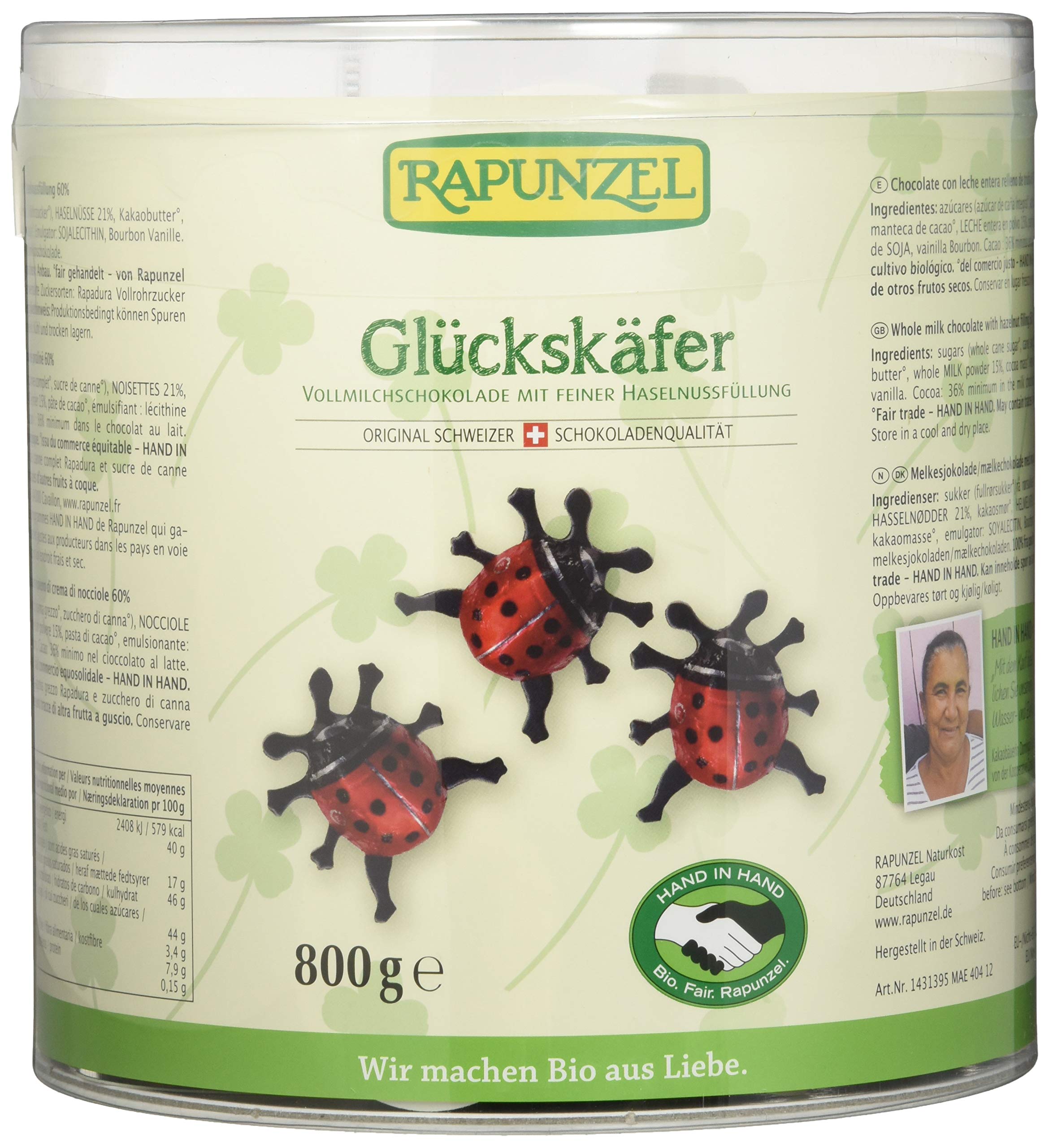 Rapunzel Glückskäfer gefüllt HIH, 1er Pack (1 x 800 g)