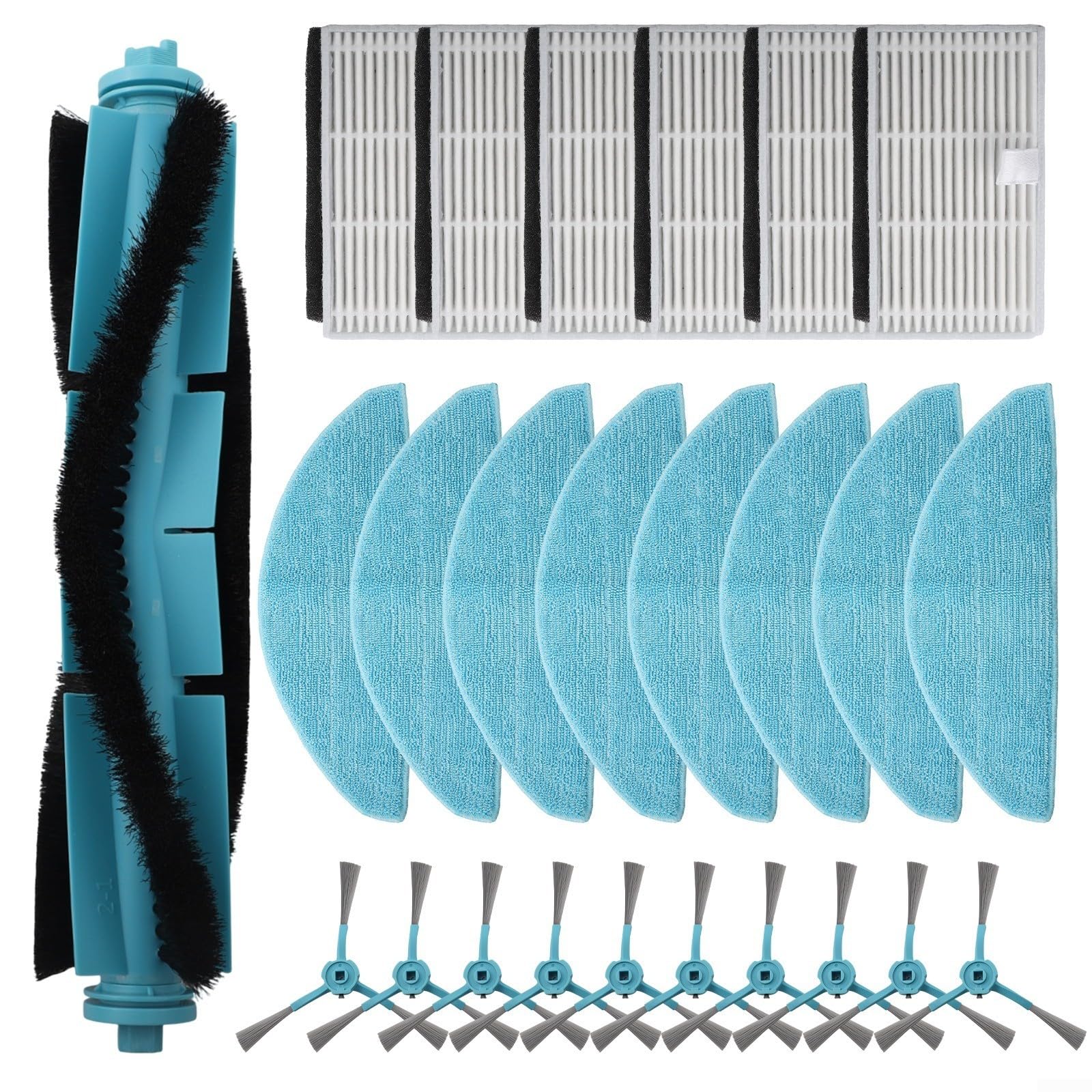 Kit para accesorios para medion MD 12034 Cepillos Laterales para mopa(B)
