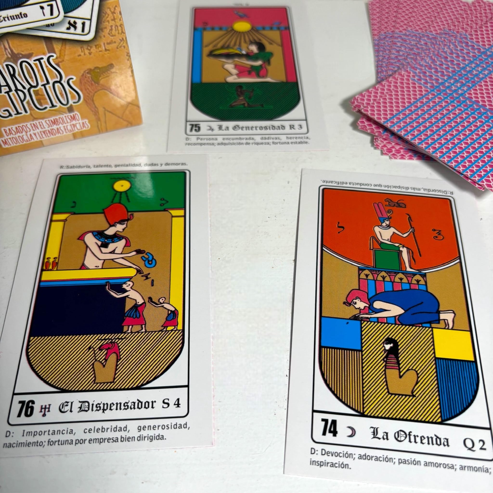 Amazon.com: Tarot Egipcio Cartas de Tarot en español, cartas del