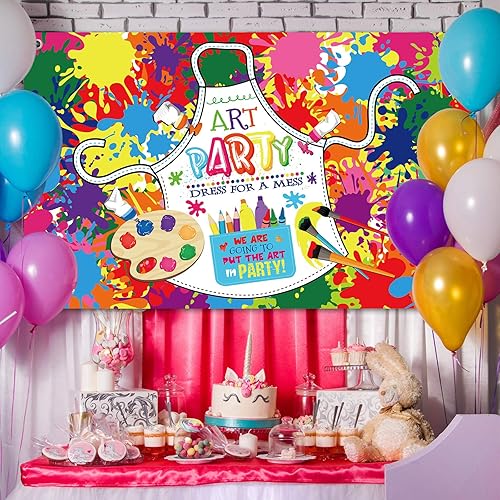 Miniatura 7 de Decoración de fondo de fiesta de pintura artística para decoración de cumpleaños, suministros para pintura artística, fiesta, pared, fotografía de