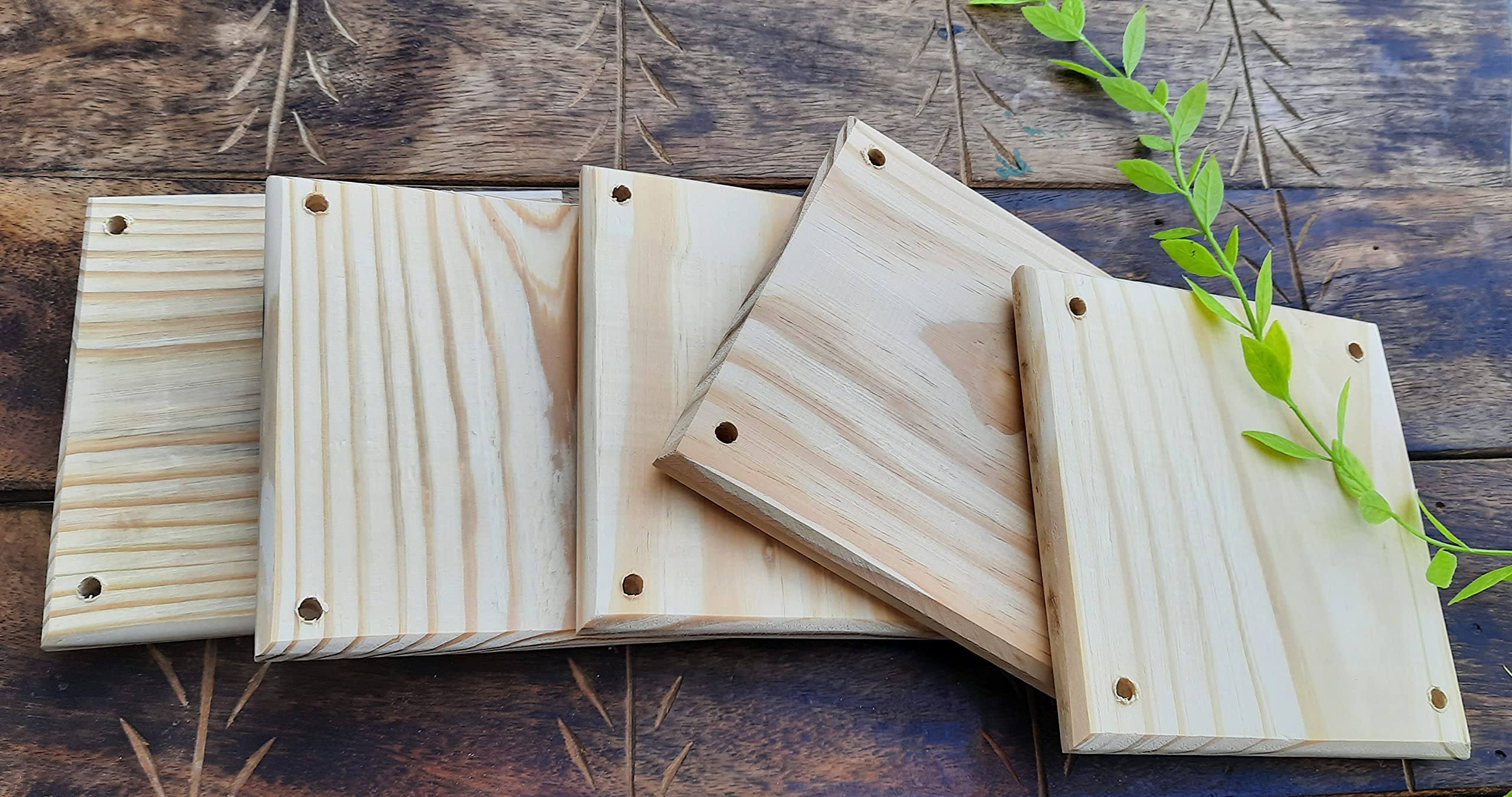 Pooja ki Potli® Pack of 5 Plank for Macrame Wall Hanging Plant Hanger and Other Projects (Wooden Plank Square, 5X5 INCH) (B09B5YWY9N) Amazon Price History, Amazon Price Tracker