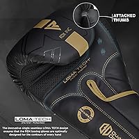Vista 42 de RDX Boxing Gloves, Pro Training Sparring, Maya Hide Leather, Muay Thai MMA Kickboxing, Men Women Adult, Heavy Punching Bag Focus Mitts Pads Workout