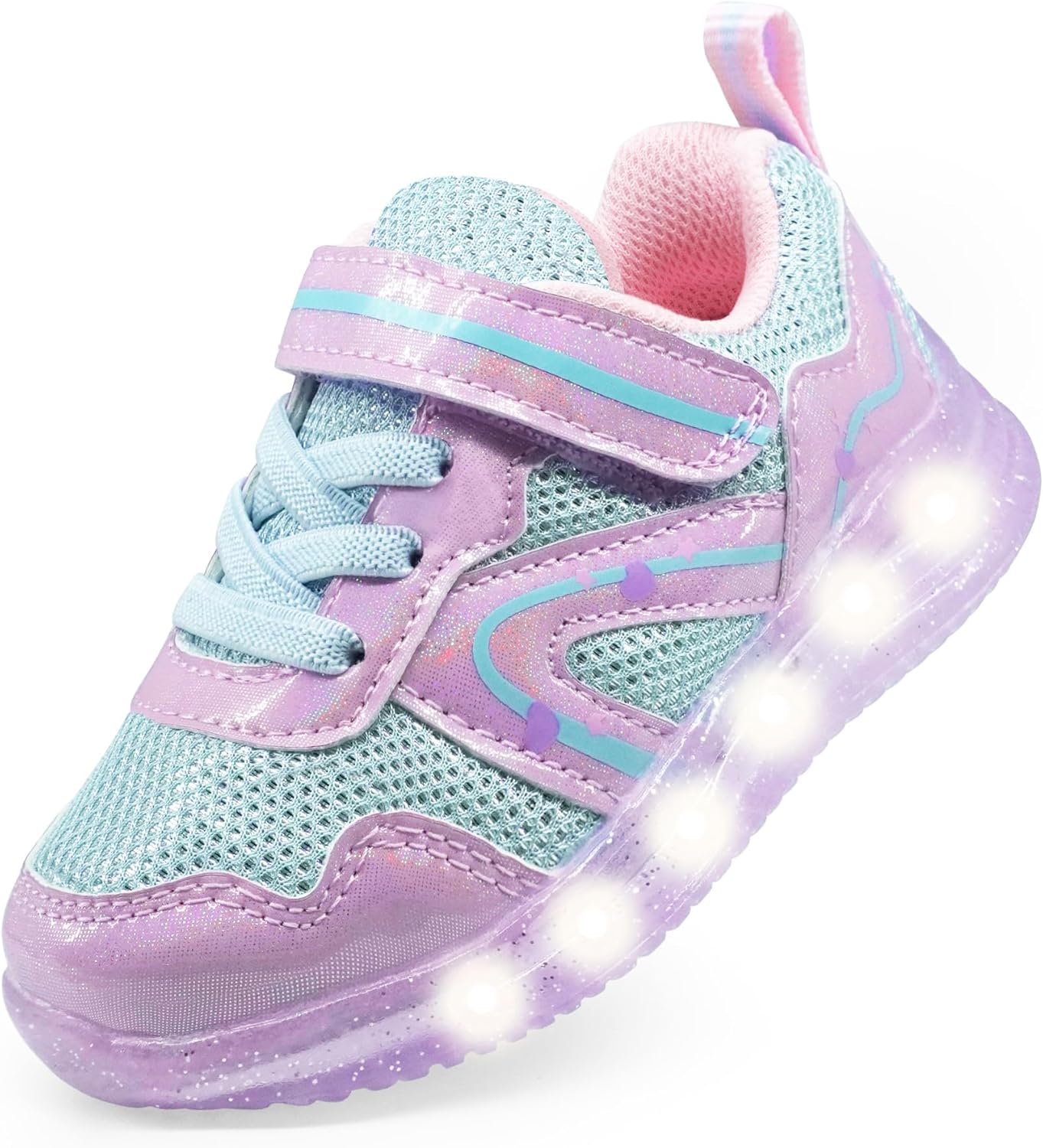 Floranate Light Up Toddler Boys Girls Shoes LED Flashing Lightweight Tennis Walking Sneakers for Toddler and Little Kid