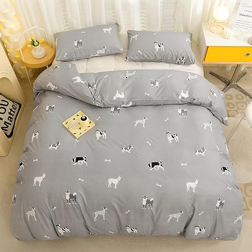 Miniatura 8 de LAMEJOR Juego de funda de edredón tamaño King con diseño de cactus de dibujos animados de hotel, juego de cama suave de lujo (1 funda de edredón + 2