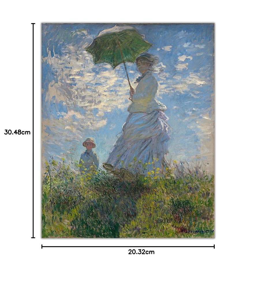 Amazon.co.jp: クロード・モネ《散歩、日傘をさす女マダム・モネ