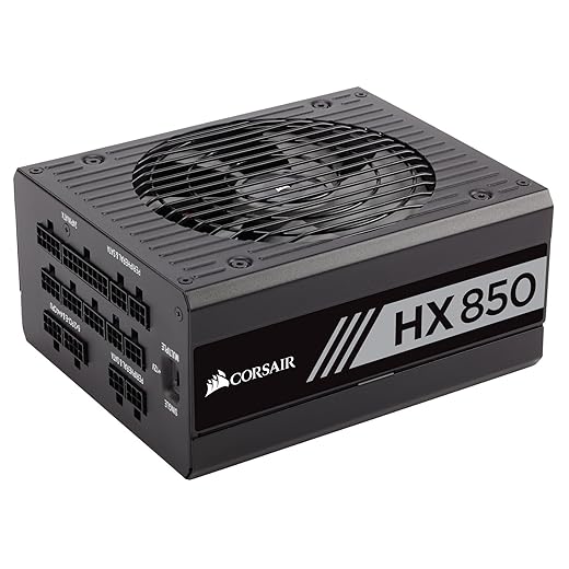 CORSAIR HX Series, HX850, 850 Watt, 80+ Platinum Certified, Fully Modular Power Supply (Renewed)