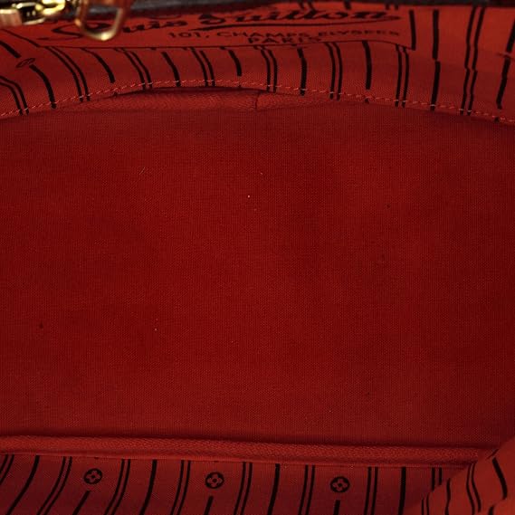Pre-Loved Neverfull Tote Damier MM, Brown