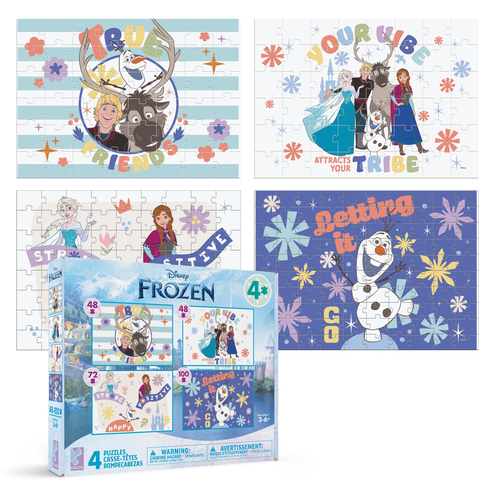 『Disney FROZEN』（全４巻）（マイヤペン対応） Amazon.com: Disney Frozen - 4 in 1 Multipack Jigsaw Puzzle - CEACO