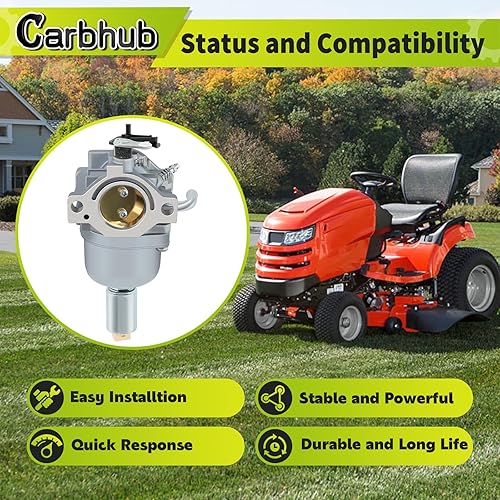 Miniatura 2 de Carbhub 594593 Repuesto de carburador para 594593 591731 796109 796078 590400 31H777 Carb 14.5HP - 21HP con 797008 677014 697634 697153 Air filtro