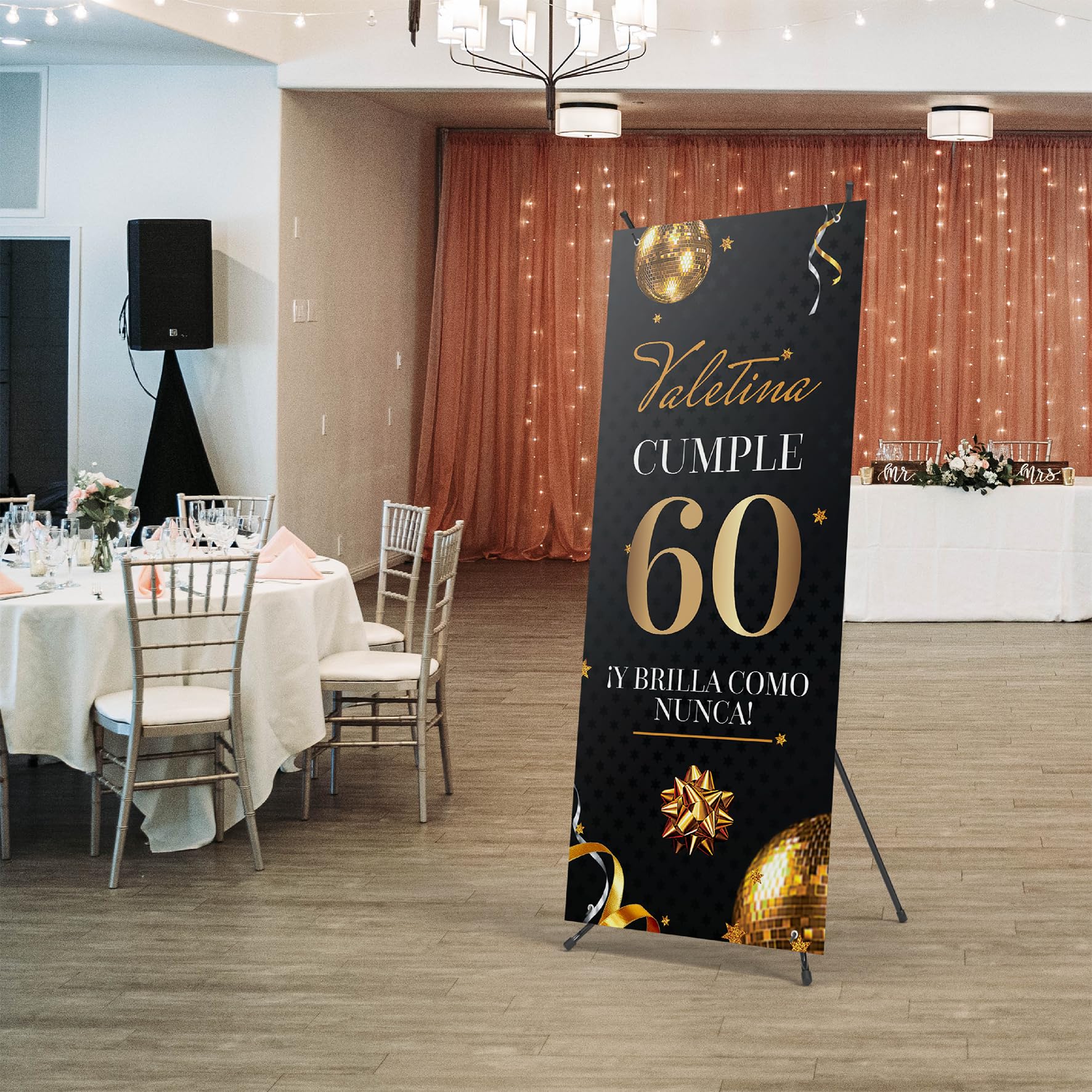 Cartel Personalizado 70x180cm | Photocall Cumpleaños - Añade Nombre y Edad del Cumpleañero | Pancarta Personalizada con Estructura Ideal para Decoración Cumpleaños Feliz