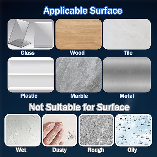 Miniatura 6 de 160 piezas de masilla de montaje, tachuela pegajosa, cuadrada pequeña, extraíble, sin rastro, doble transparente, pegajosa, para póster, museo,