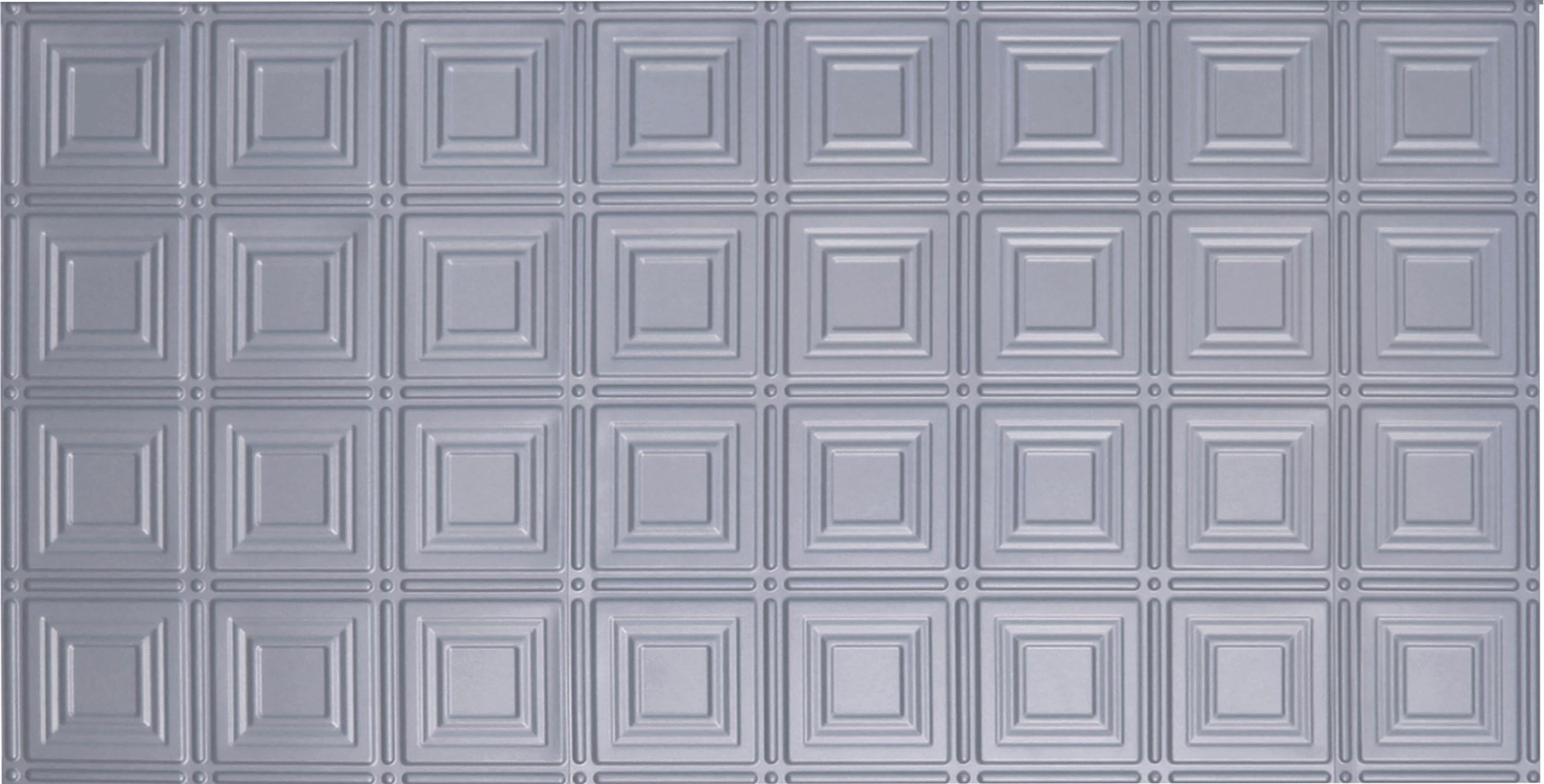 Pattern No.204 Tin Style Panel, 2 by 4-Feet, Nickel