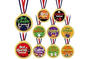 Kigeli 100 Pcs Halloween Medal Costume Contest Award Trophy