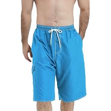 Scotamalone Mens Swim Trunks Swimming Shorts Swimwear Bathing Suits Quick Dry 11 Inch with Mesh Lining