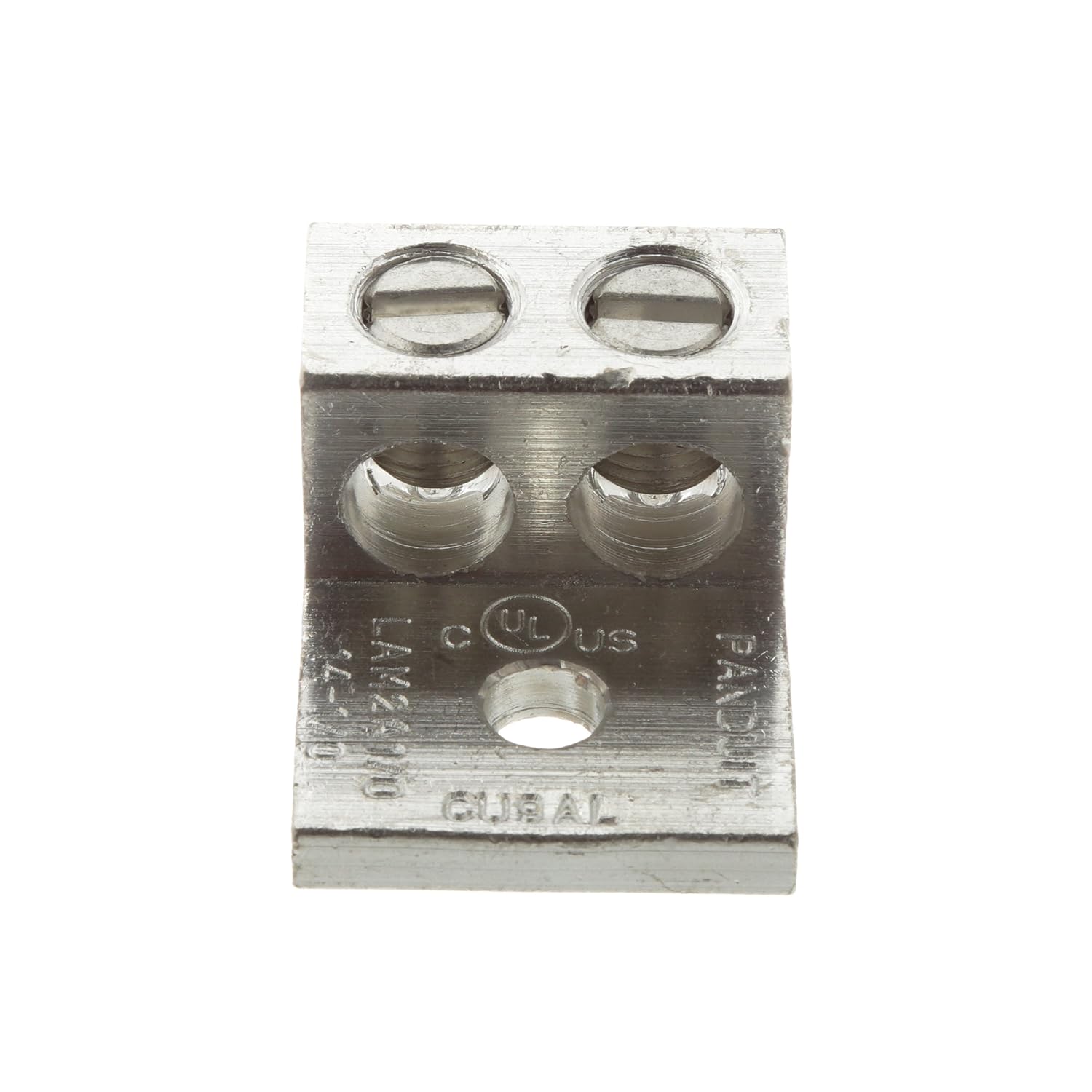 Panduit LAM2A1000-58-6Y Two Barrel Lug, One Hole, 500 kcmil - 1000 kcmil Conductor Size Range, 5/8" Stud Hole, 3/8" Hex Size, 0.50" Thickness, 3.50" Width, 1.94" Height, 3.50" Overall Length