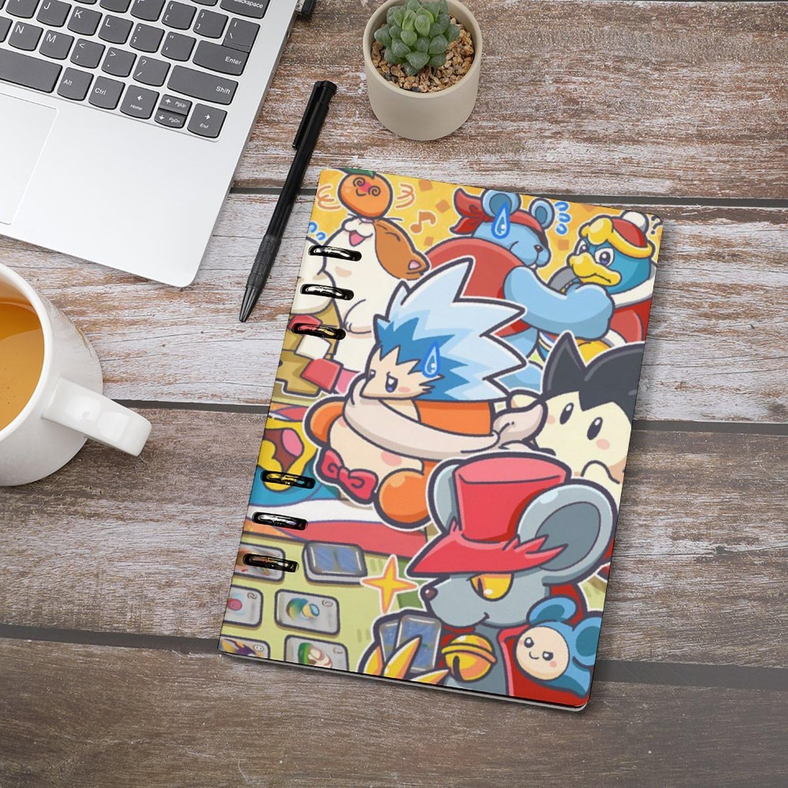 ノート23冊　8.5×13星 Amazon | 星のカービィ A5 バインダーノート システム手帳 PU
