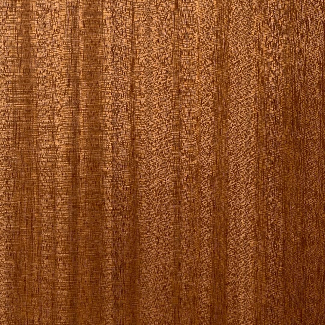 Lot de 10 feuilles de placage en bois naturel, pour la marqueterie d’acajou, de sapelli, 280 x 180 x 0,6 mm -