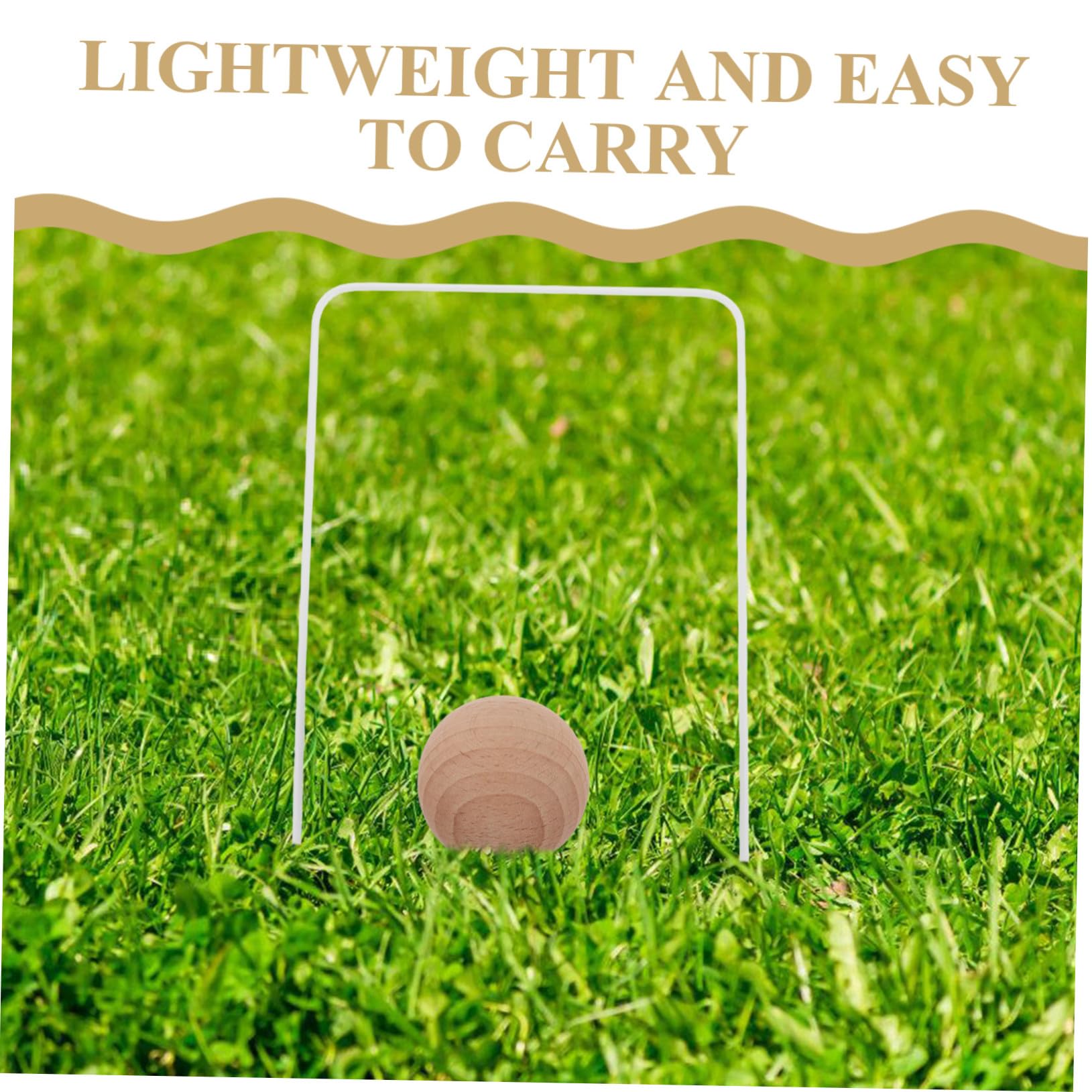 Juego de Croquet Infantil de Madera con Bolas y Wickets, para Niños
