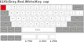 EPOMAKER SK61S 61 Keys Bluetooth 5.1 Hot Swappable Mechanical Keyboard with RGB Backlit, NKRO, Water-Resistant, Type-C Cable for Win/Mac/Gaming (Gateron Optical Red, Grey)