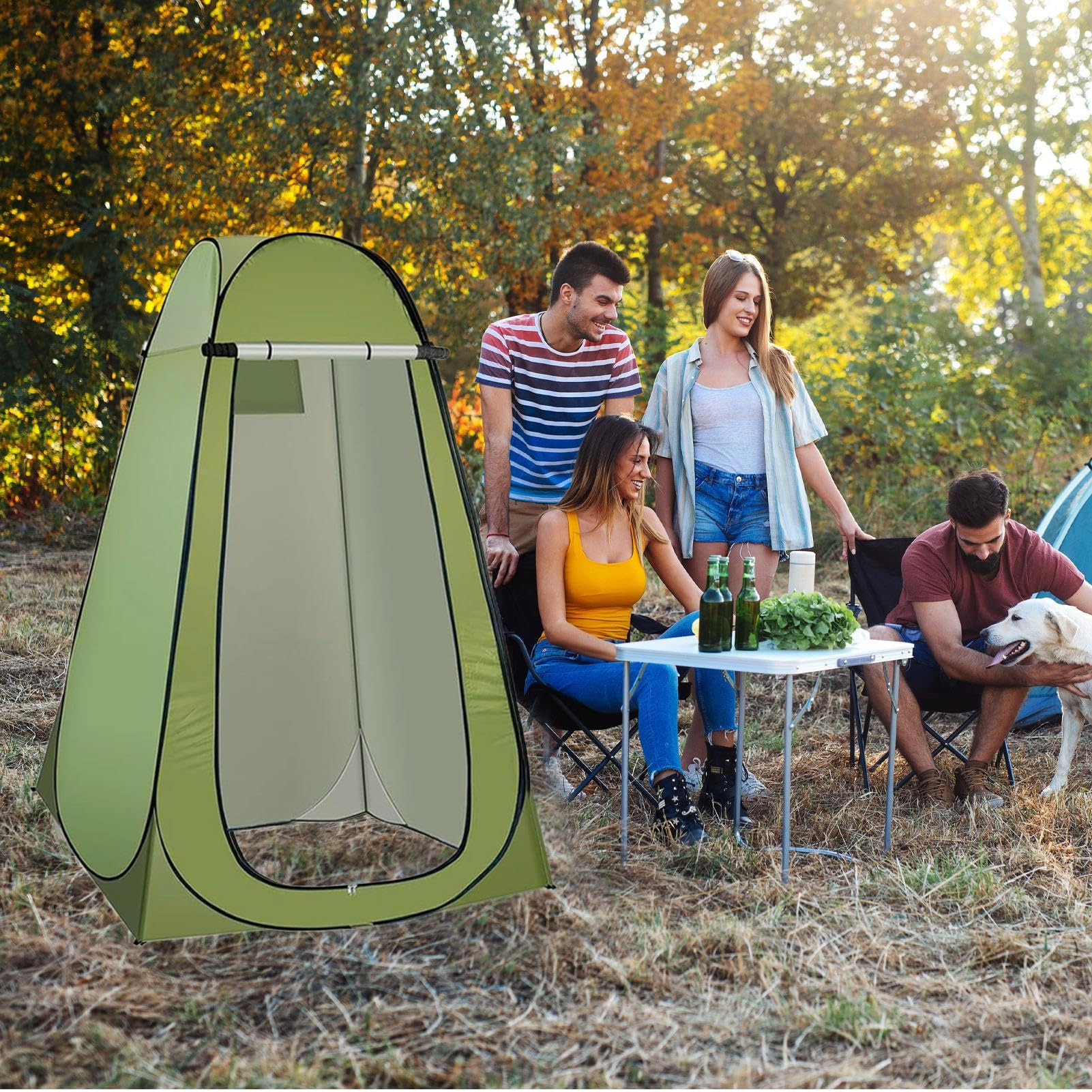 Cabina intima portatile, tenda per toilette all'aperto, versatile rifugio caldo, igiene per escursioni e viaggi, protezione privata per adulti e bambini, campeggio in montagna all'aperto, servizi