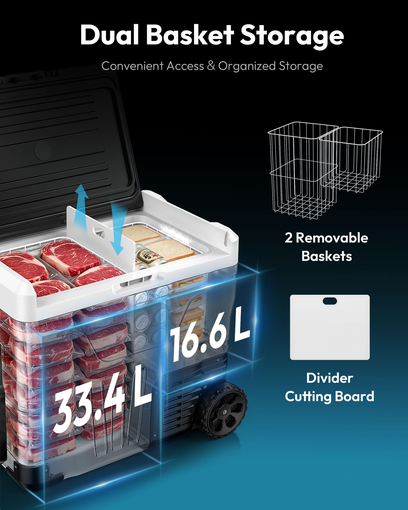 EUHOMY 48QT 12 Volt Refrigerator, -4℉~68℉ Portable Freezer for Car product image 18