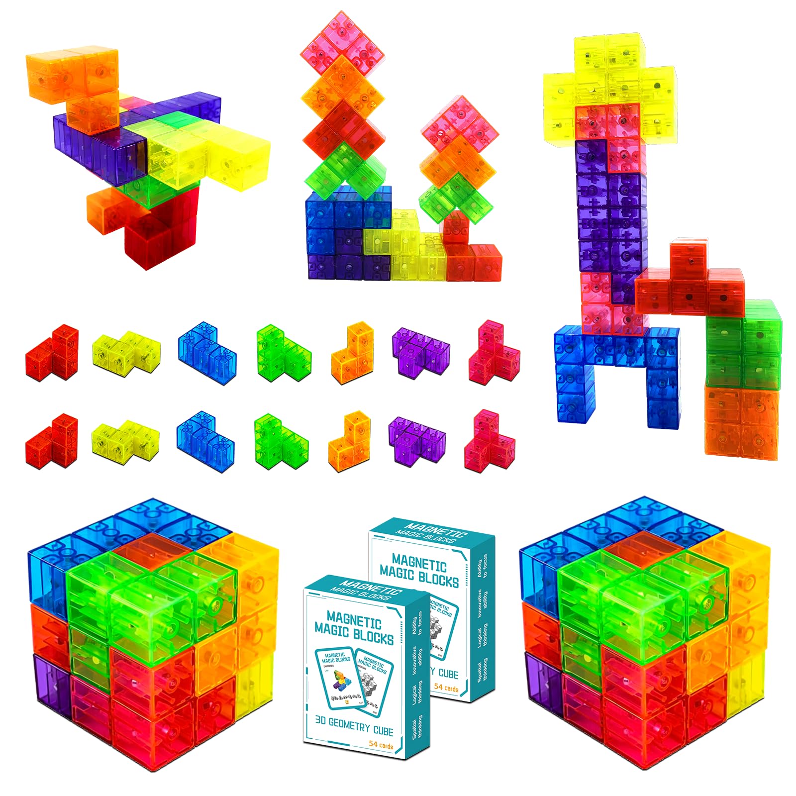 Amazon.com: OUXIA Kids Magnetic Building Blocks Magic Magnetic 3D
