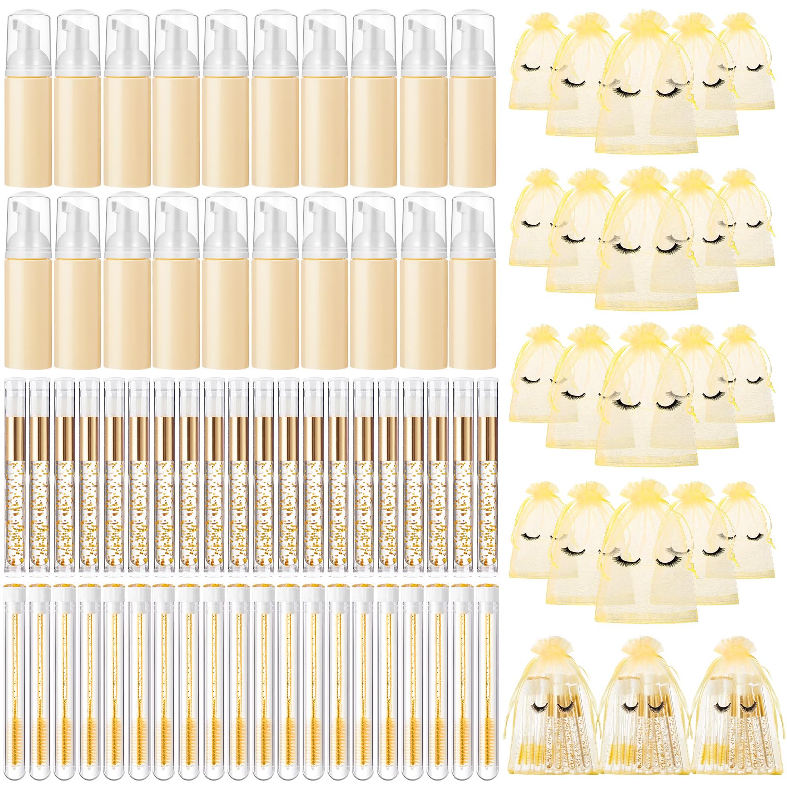 Zhehao 80-Piece Eyelash Extension Cleaning and Aftercare Kit