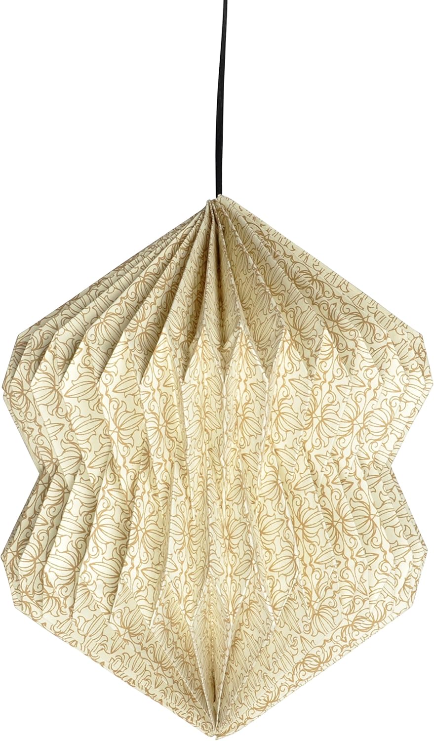 Traditional Paper Lantern Lamp Pendant 12.5 X 15 Inches