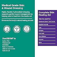 Vista 2 de ConvaTec DuoDERM Signal CGF - Apósito adhesivo estéril con borde cónico hidrocoloide de 4 x 4 pulgadas con indicador de cambio para heridas