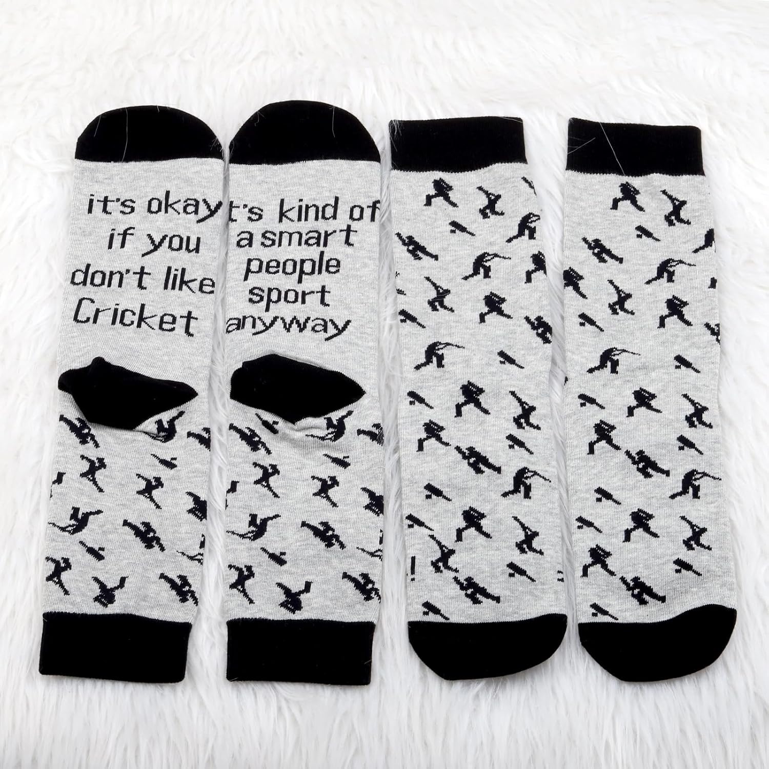 PXTIDY 2 Pairs Cricket Sock Cricket Sport Lover Gift Cricket Player Sock - Image 5