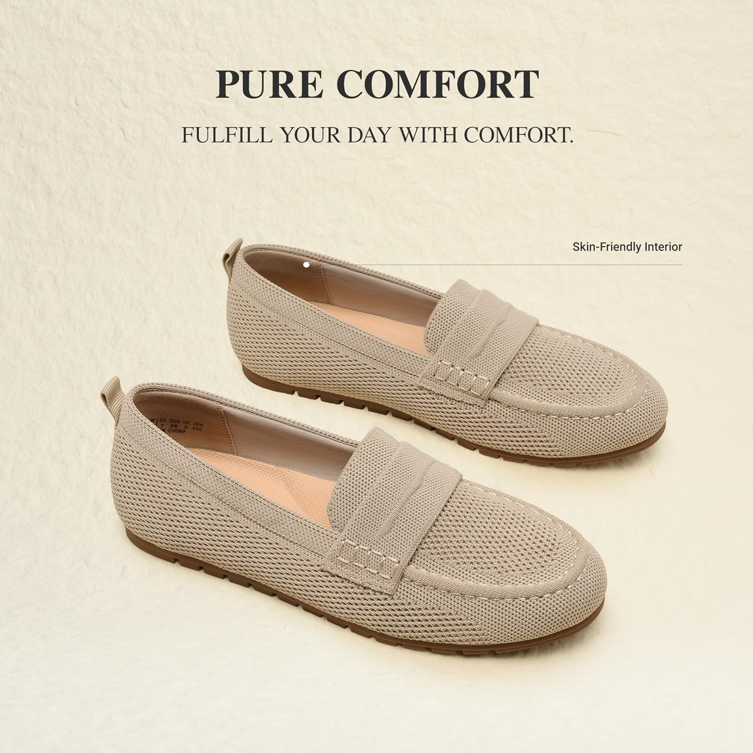 DREAM PAIRS Loafers for Women Penny Knitted Loafer Casual Comfortable Slip On Flats Work Business Walking Shoes - Image 7