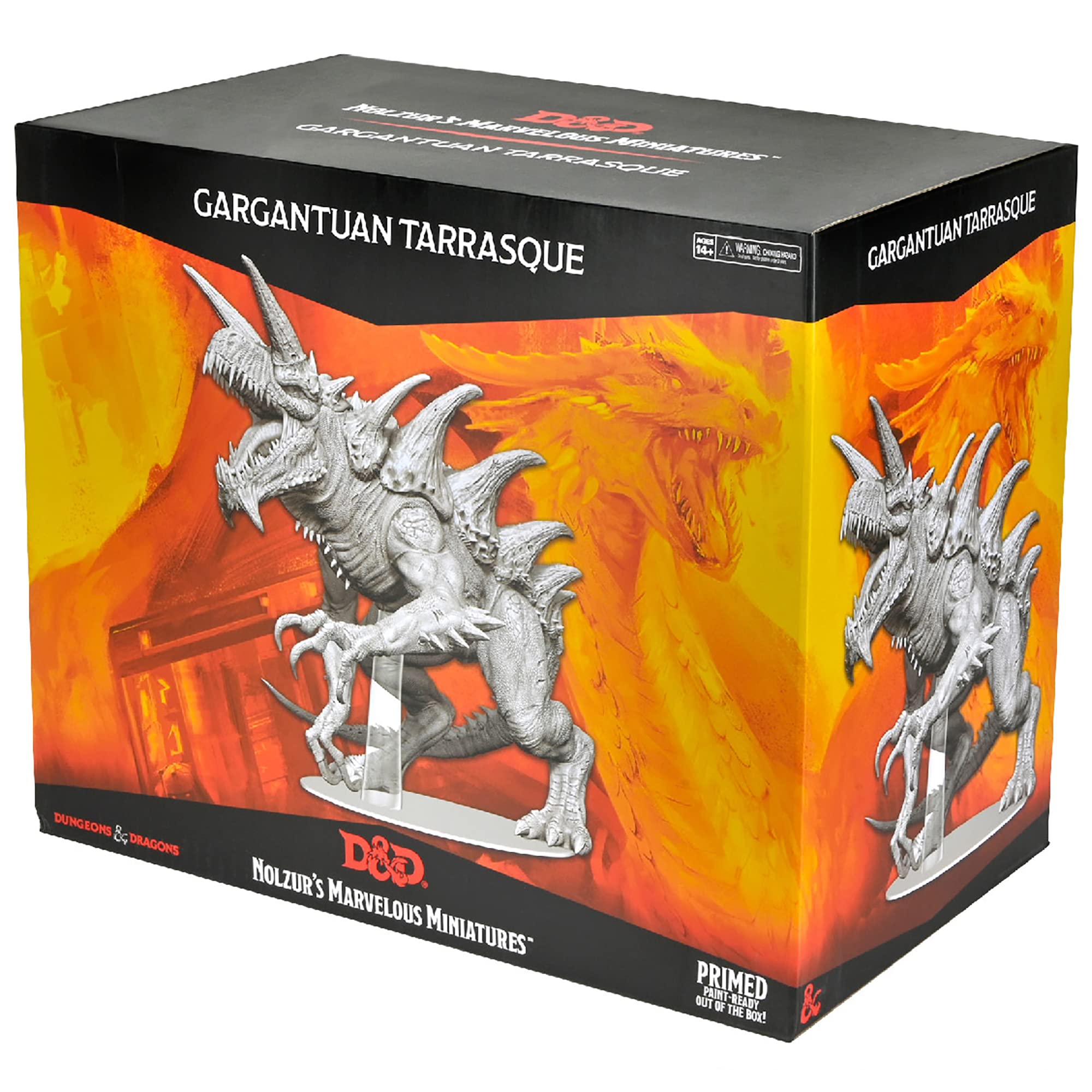Dungeons & Dragons D&D Nolzur's Marvelous Miniatures: Gargantuan Tarrasque - Figura sin pintar, RPG, exhibe o úsalo con tus juegos de rol de mesa