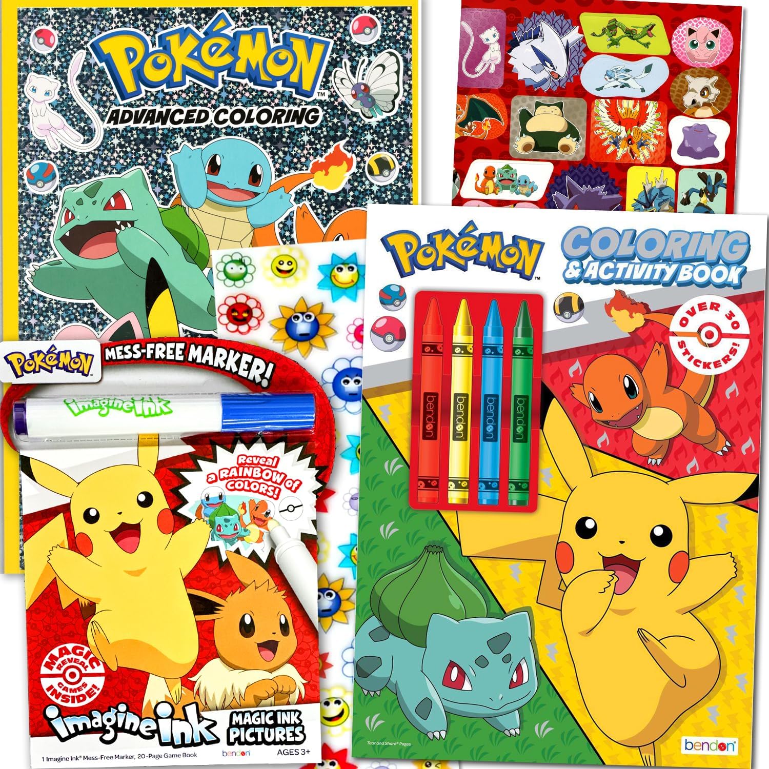 Amazon.com: CRAYOLA Pokemon, 96 Pages Coloring Book : Toys & Games