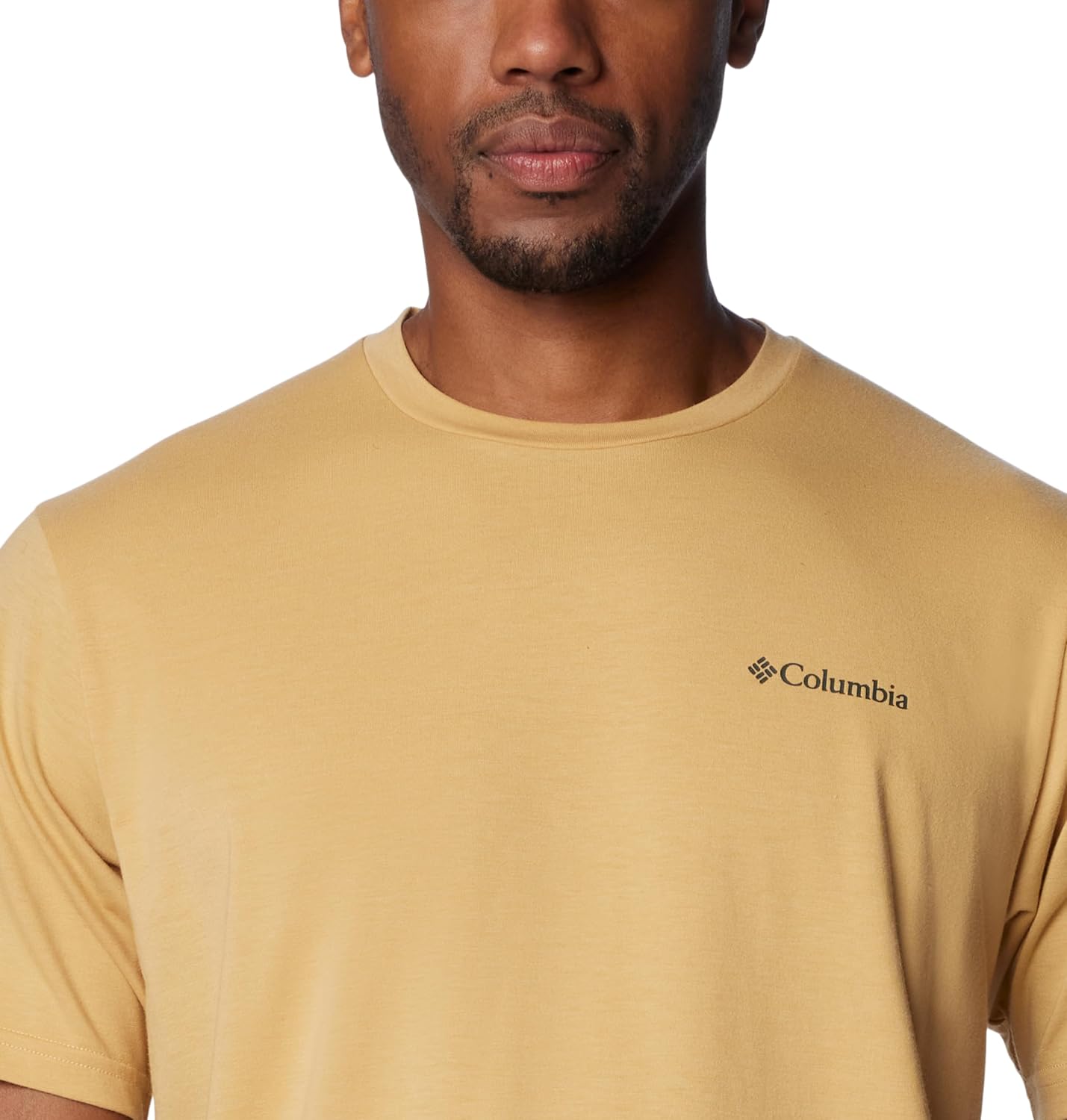 Columbia Men's Sun Trek Short Sleeve Tee, Light Camel, Medium