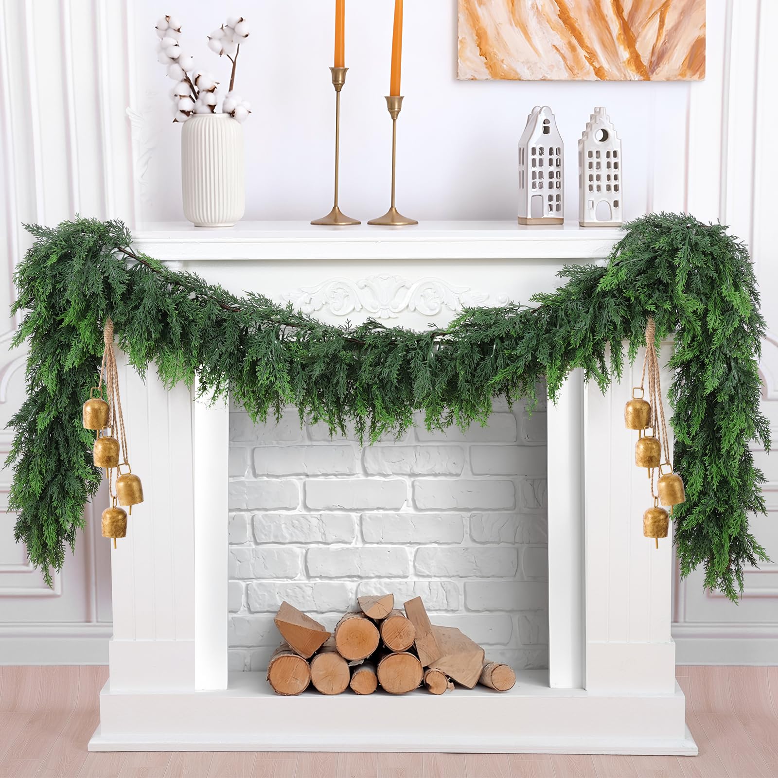 Amazon.com: Hananona 6 FT Artificial Cedar Garlands, Real Touch
