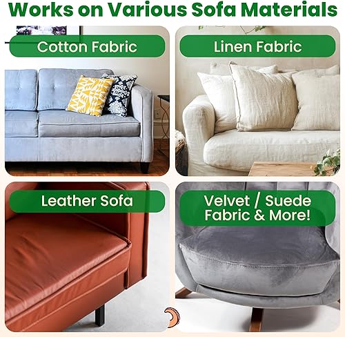 Miniatura 7 de ECOHomes Tiras resistentes para cojines de sofá de 4 pulgadas x 20 pies evitan que los cojines de sofá se deslicen. Rollo de cinta adhesiva de