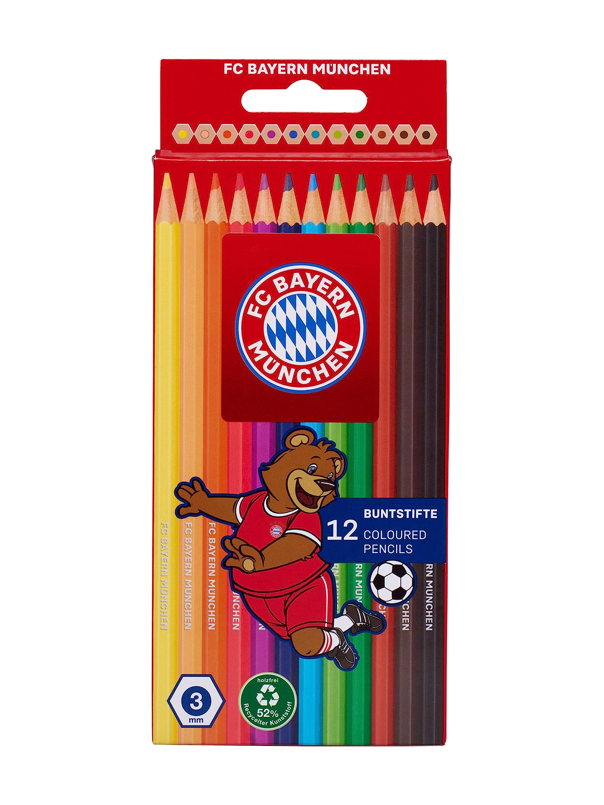 FC Bayern München Set di 12 matite colorate per bambini