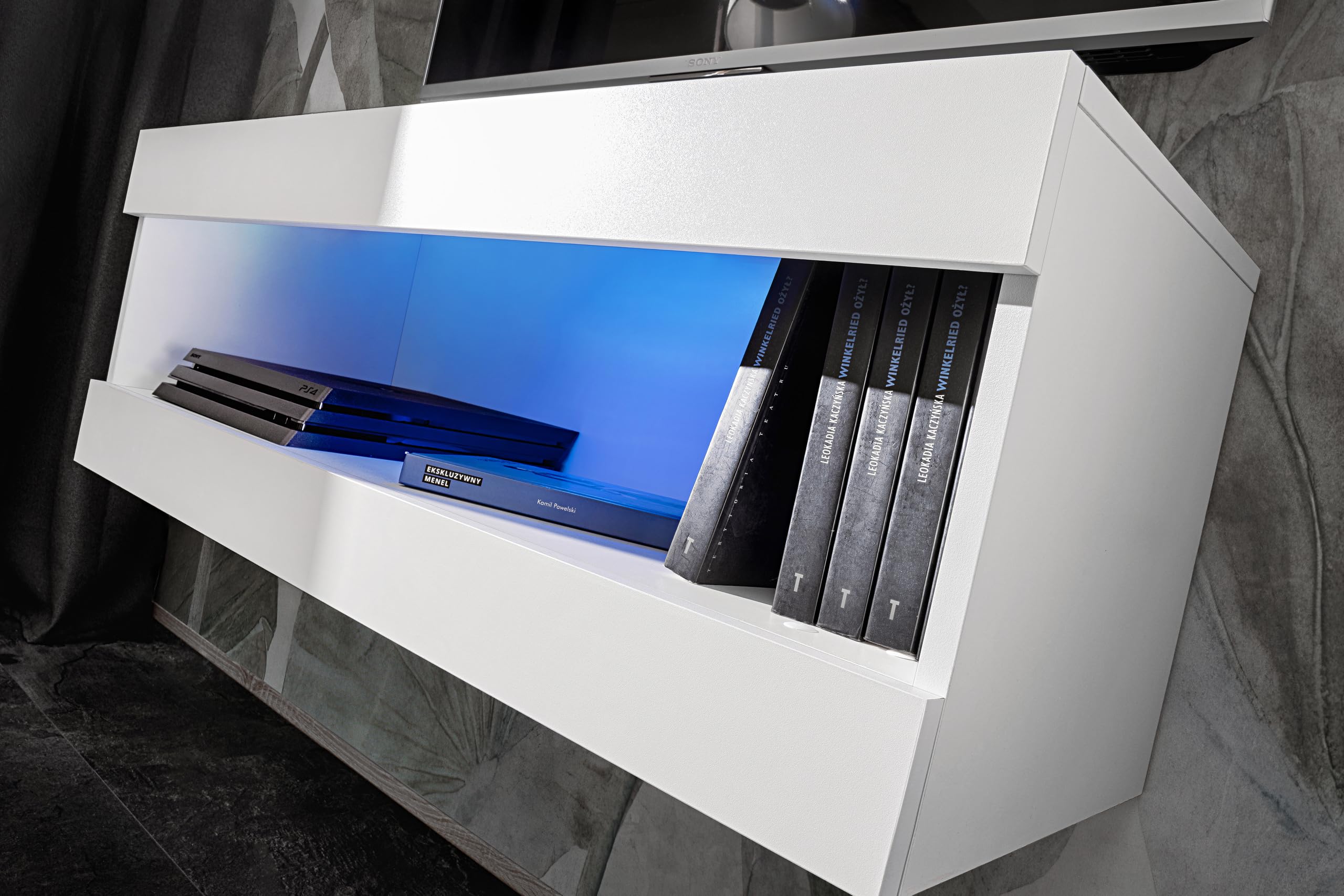 Komodee Conjunto de Muebles Tivoli SET6, Blanco/Blanco, 200x195x35 cm
